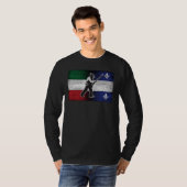 Drapeau Québec et Patriote Henri Julien érodé Tシャツ (正面フル)