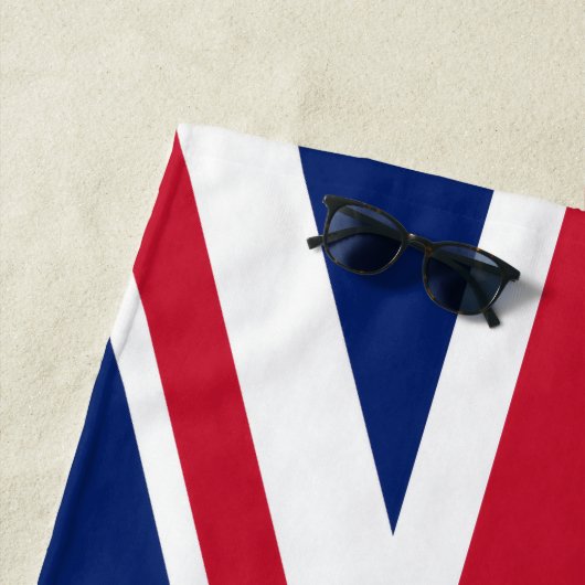 Drapeau Royaume-Uni  ビーチタオル (インサイチュ)