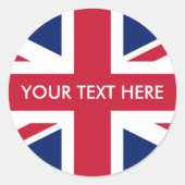 Drapeau Royaume-Uni  ラウンドシール (正面)