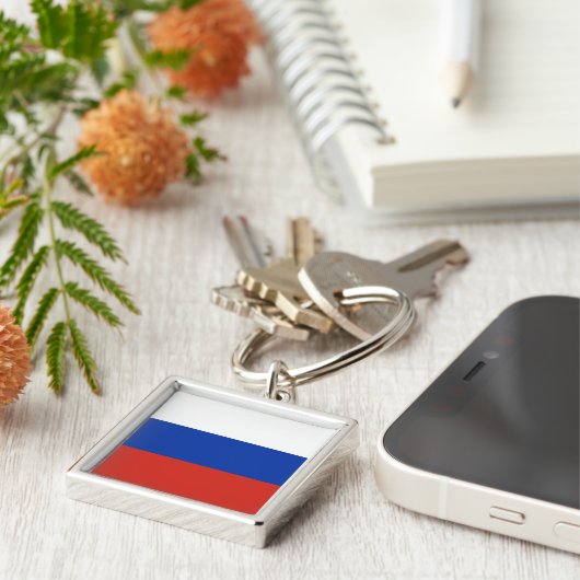 Drapeau Russie tricolore キーホルダー (側面)