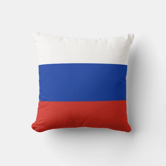 Drapeau Russie tricolore クッション (正面)