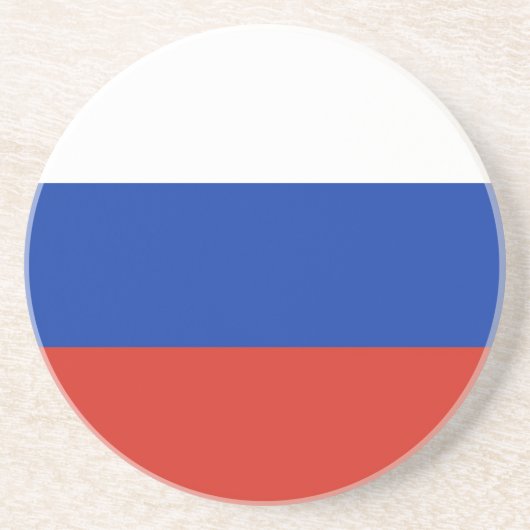 Drapeau Russie tricolore コースター (正面)