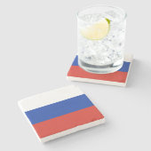 Drapeau Russie tricolore ストーンコースター (横)