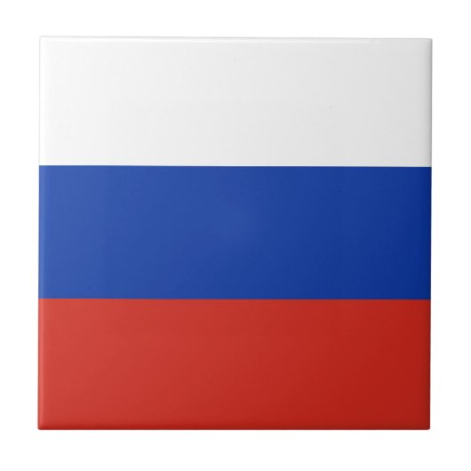 Drapeau Russie tricolore タイル (正面)
