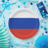 Drapeau Russie tricolore ペーパープレート (パーティー)