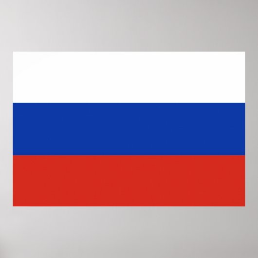 Drapeau Russie tricolore  ポスター (正面)
