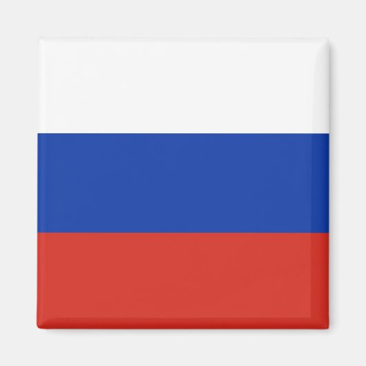 Drapeau Russie tricolore マグネット (正面)