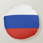 Drapeau Russie tricolore ラウンドクッション (裏面)