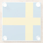 Drapeau Suède ガラスコースター (裏面)