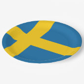 Drapeau Suède ペーパープレート (アングル)