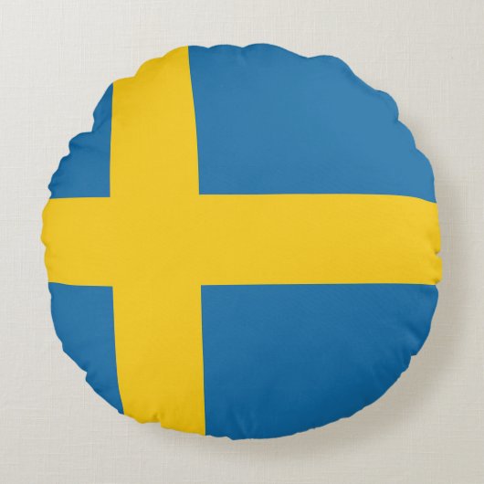 Drapeau Suède ラウンドクッション (正面)