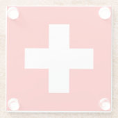 Drapeau Suisse ガラスコースター (裏面)