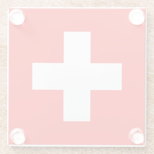 Drapeau Suisse ガラスコースター (裏面)