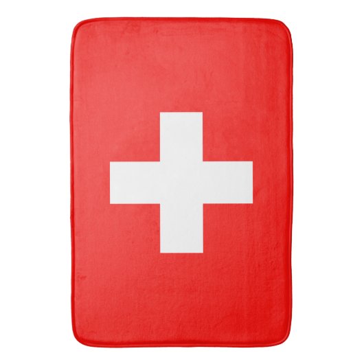 Drapeau Suisse バスマット (正面縦)