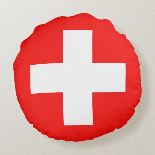 Drapeau Suisse ラウンドクッション (裏面)