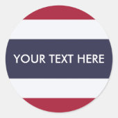 Drapeau Thaïlande  ラウンドシール (正面)