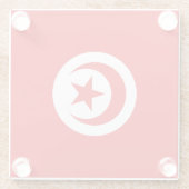 Drapeau Tunisie ガラスコースター (裏面)