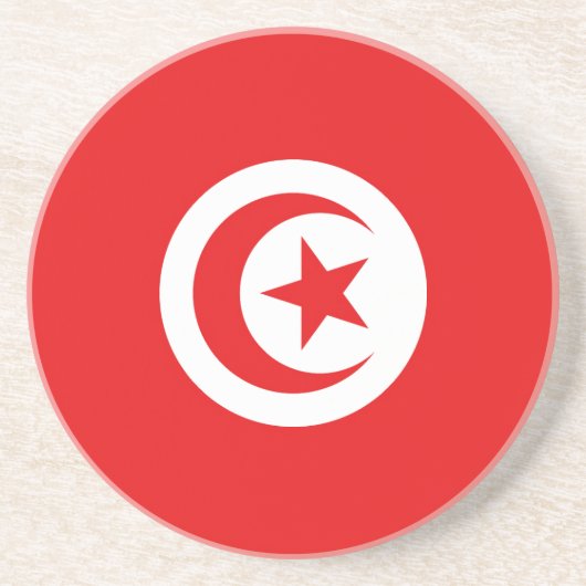 Drapeau Tunisie コースター (正面)