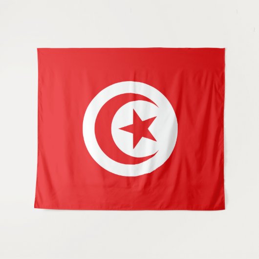 Drapeau Tunisie タペストリー (正面(横))