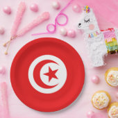 Drapeau Tunisie ペーパープレート (パーティー)