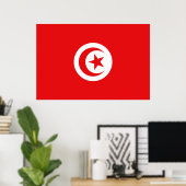 Drapeau Tunisie ポスター (ホームオフィス)