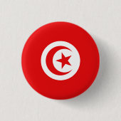 Drapeau Tunisie 缶バッジ (正面)
