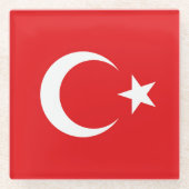 Drapeau Turquie ガラスコースター (正面)