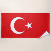 Drapeau Turquie ビーチタオル (正面)