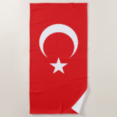 Drapeau Turquie ビーチタオル (正面)