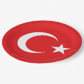 Drapeau Turquie ペーパープレート (アングル)