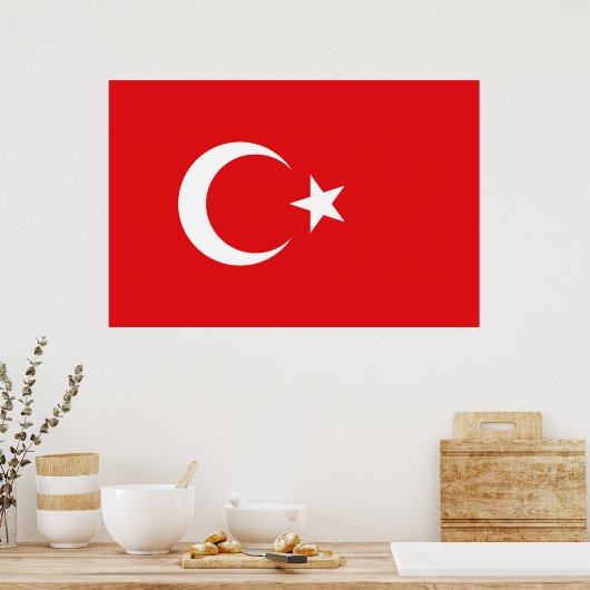 Drapeau Turquie ポスター (キッチン)