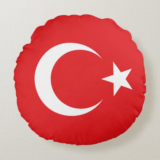 Drapeau Turquie ラウンドクッション (正面)