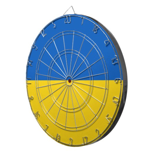 Drapeau Ukraine ダーツボード (正面右)