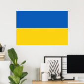 Drapeau Ukraine ポスター (ホームオフィス)