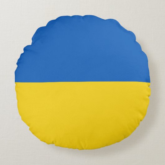 Drapeau Ukraine ラウンドクッション (正面)