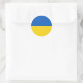 Drapeau Ukraine ラウンドシール (バッグ)