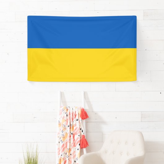 Drapeau Ukraine 横断幕 (インサイチュ)