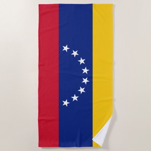 Drapeau Venezuela ビーチタオル (正面)
