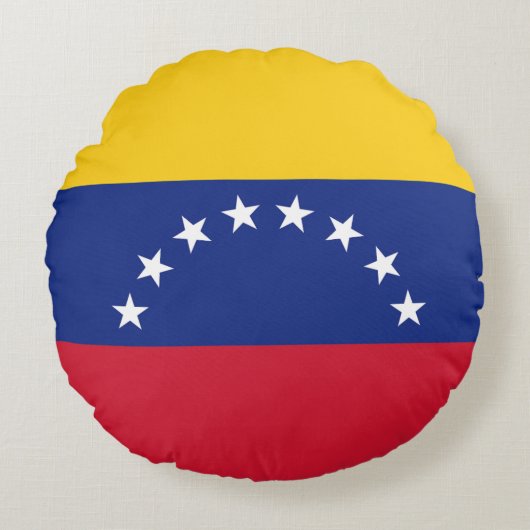 Drapeau Venezuela ラウンドクッション (正面)