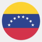 Drapeau Venezuela ラウンドシール (正面)