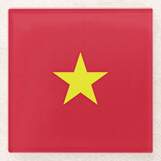 Drapeau Vietnam ガラスコースター (正面)