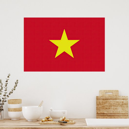 Drapeau Vietnam ポスター (キッチン)