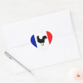 Drapeaux France love coq ハートシール (封筒)