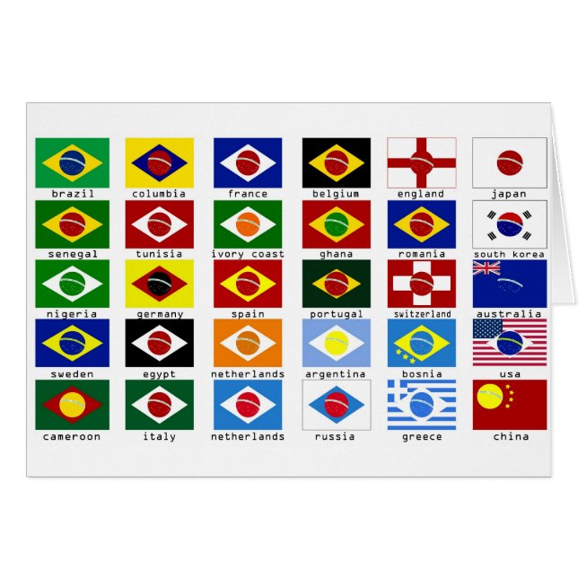drapeaux pour la coupe du monde au brésil (正面横)