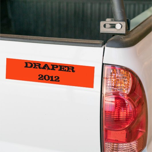 DRAPER2012 バンパーステッカー (トラック上)