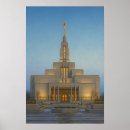 Draper Utah Temple Painting™ LDSウォールアートポスター ポスター