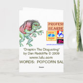 Drapkin著作の誕生日の詩うんざりすること カード (裏面)