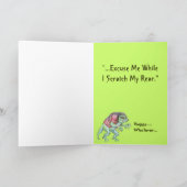 Drapkin著作の誕生日の詩うんざりすること カード (内部)