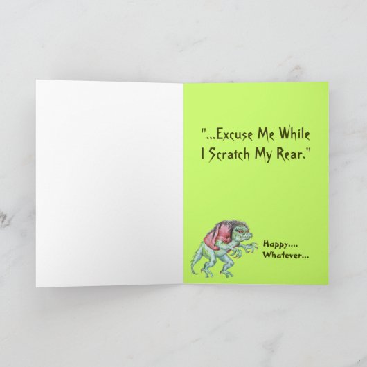 Drapkin著作の誕生日の詩うんざりすること カード (内部)