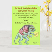 Drapkin著作の誕生日の詩うんざりすること カード (黄色い花)